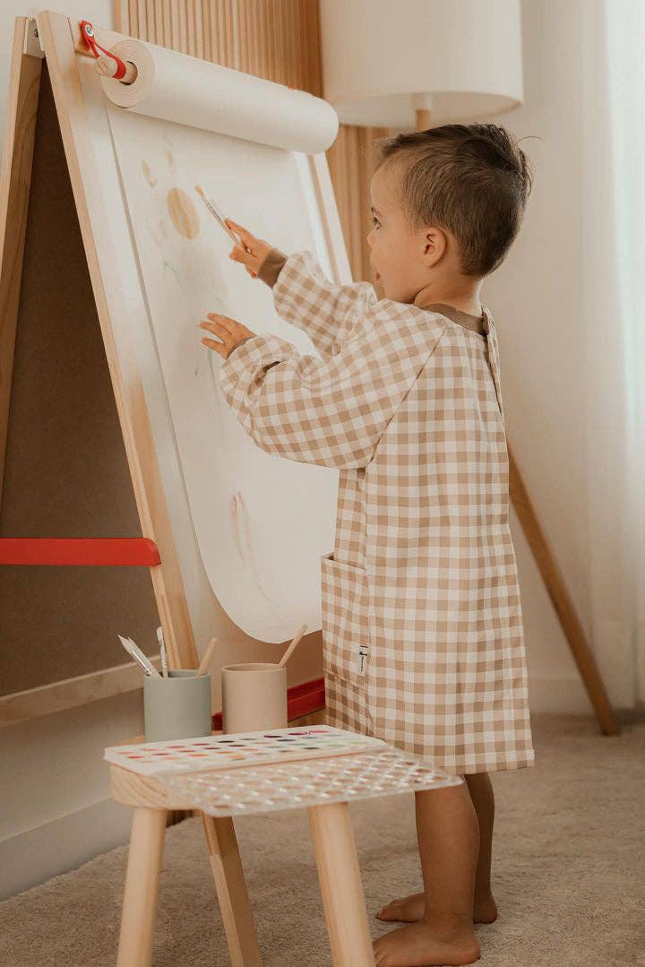Children's waterproof artist apron: The flowers
