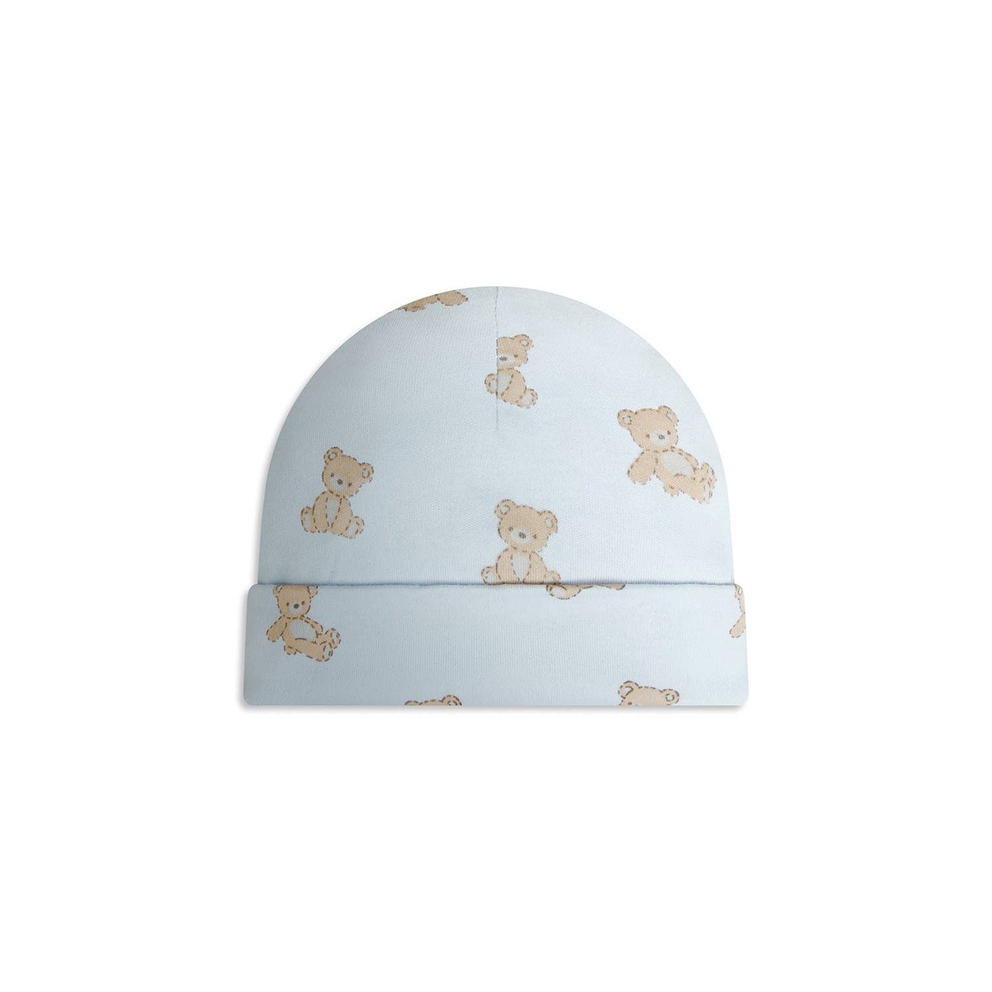 6pc set: 3 hats & 3 anti-scratch mittens : Blue
