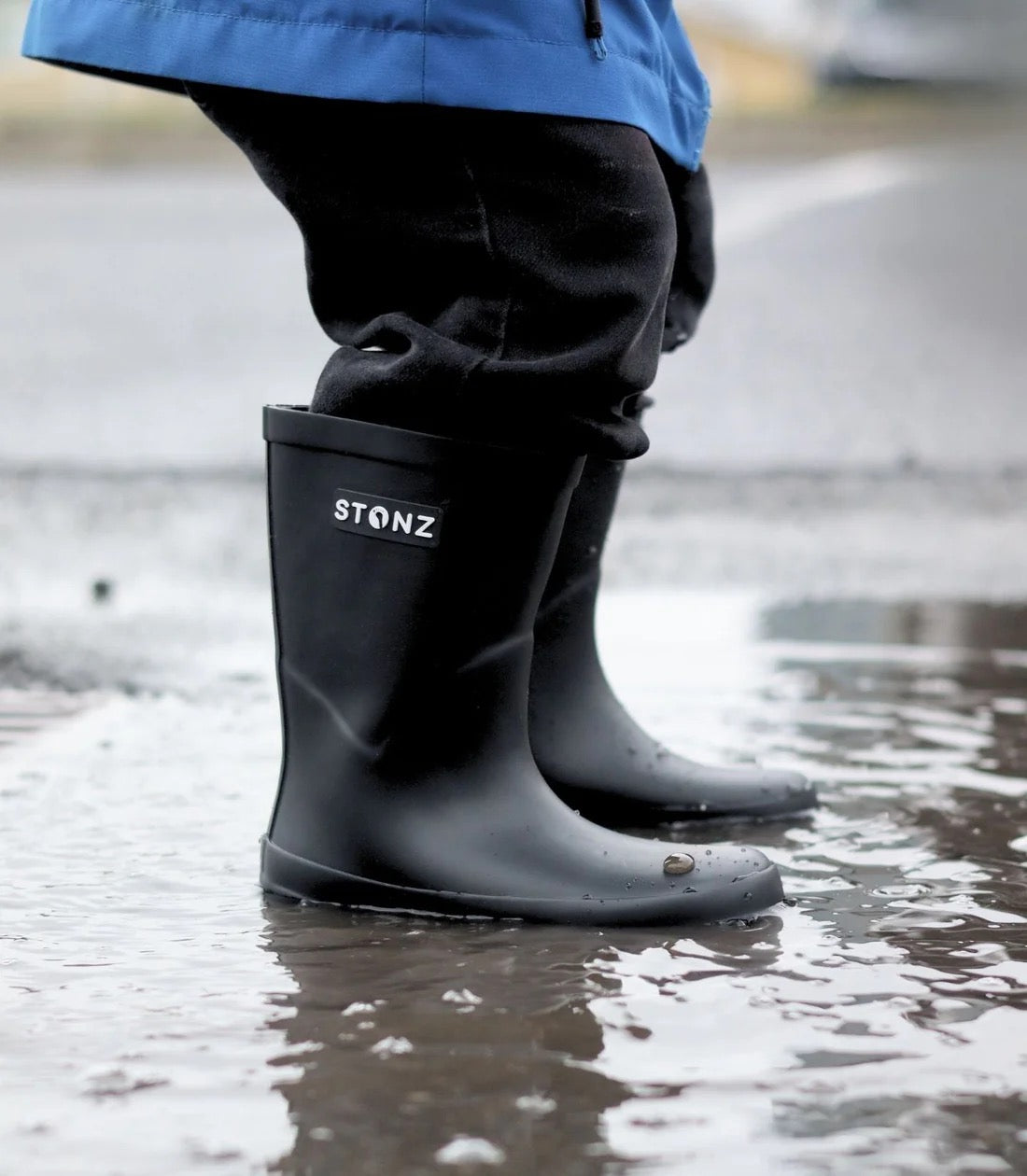 STONZ Waterproof Rain Boots for Toddlers and Kids