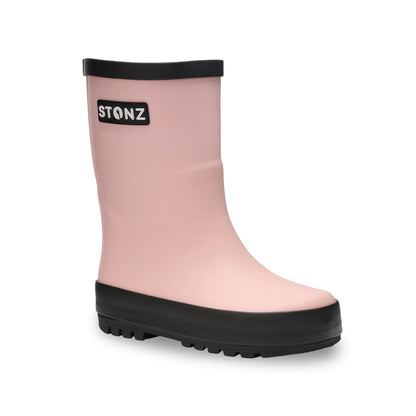 STONZ Waterproof Rain Boots for Toddlers and Kids in Haze Pink - product photo