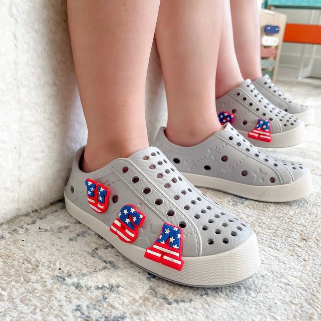 WE ARE ALL STARS - SHOOSHOOS TODDLER KIDS SHOES WATERPROOF: GREY / US10