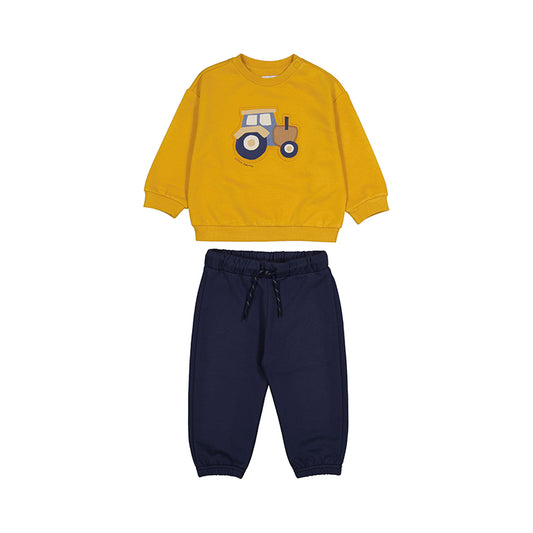 Mayoral Pullover pants tracksuit - Mustard