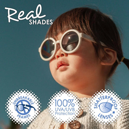 Real Shades Vibe Unbreakable UV Fashion Sunglasses, Ink Navy - sun glasses - product photo