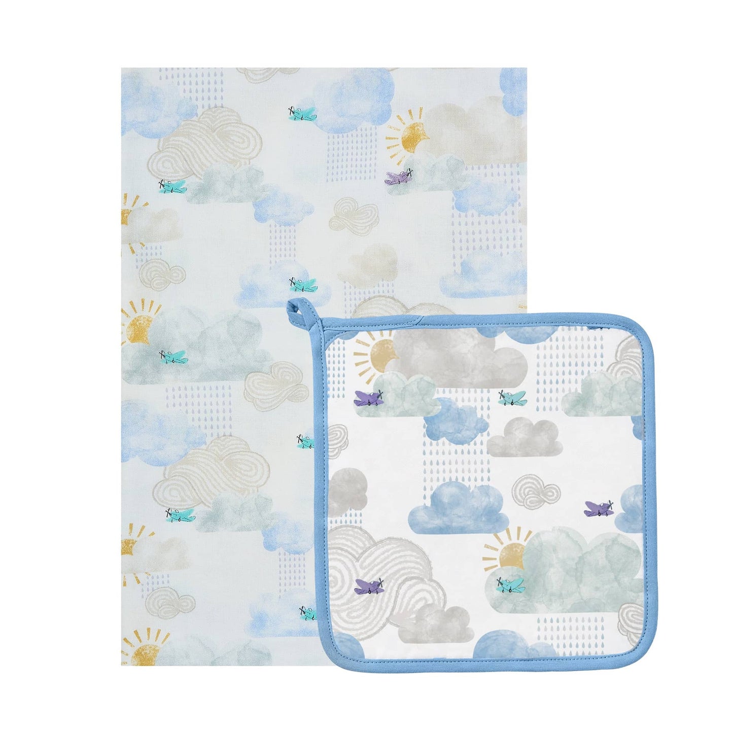 Nest Designs 4 Layer Nesting Baby Blanket - Fluffy Puffs