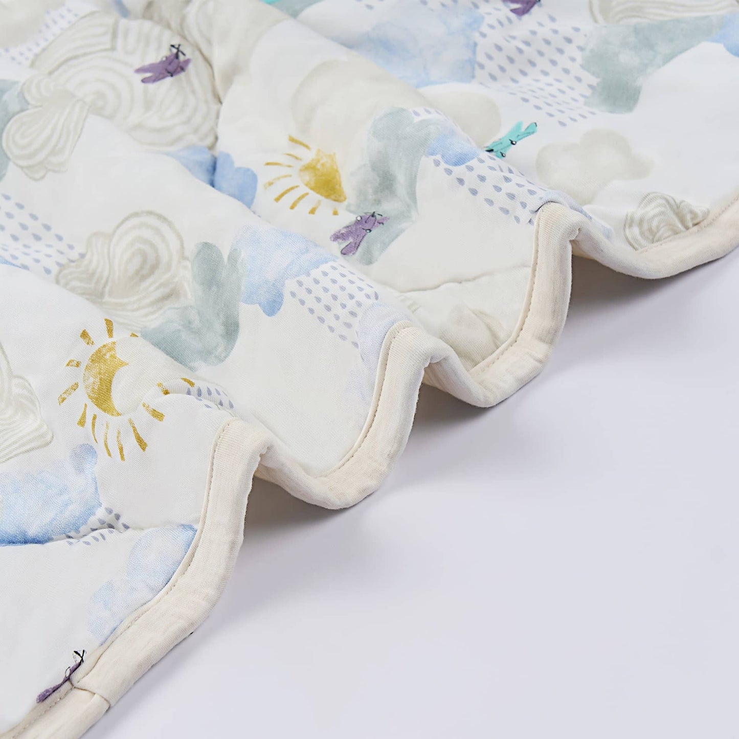 Nest Designs Cozy Blanket (Bamboo Jersey) - Fluffy Puffs