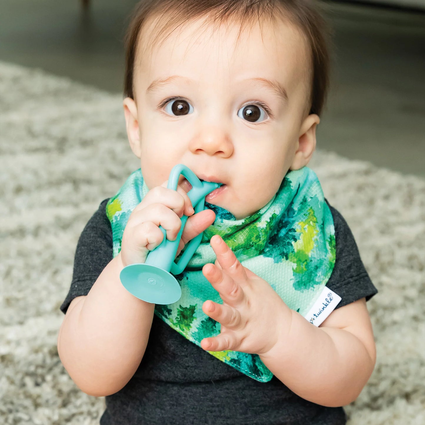 TINY TWINKLE Silicone Training Toothbrush - 2pk