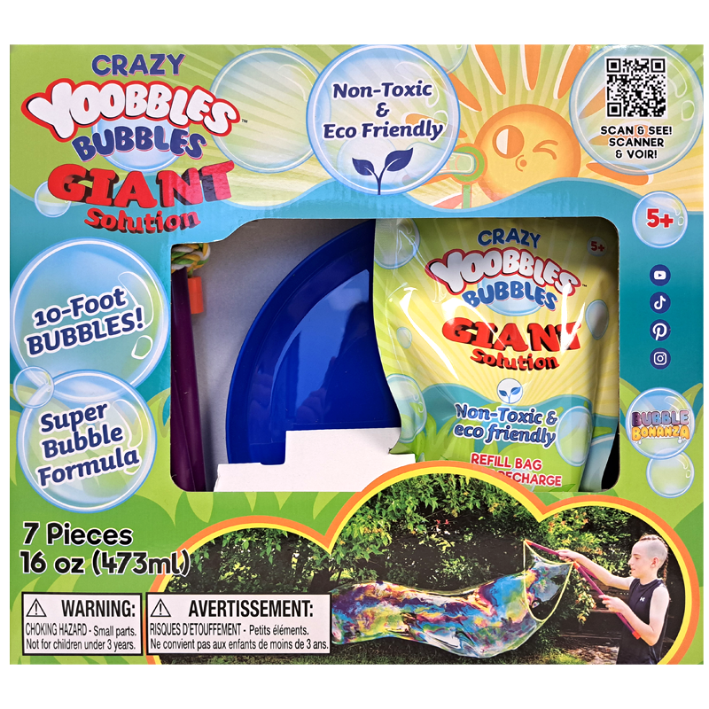 Bubble Bonanza Crazy Yoobbles Bubbles Giant Bubble - Complete Kit