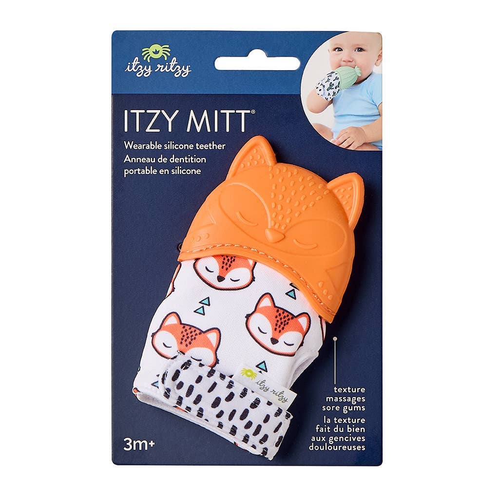 Itzy Mitt™ Silicone Teething Mitts: Sun