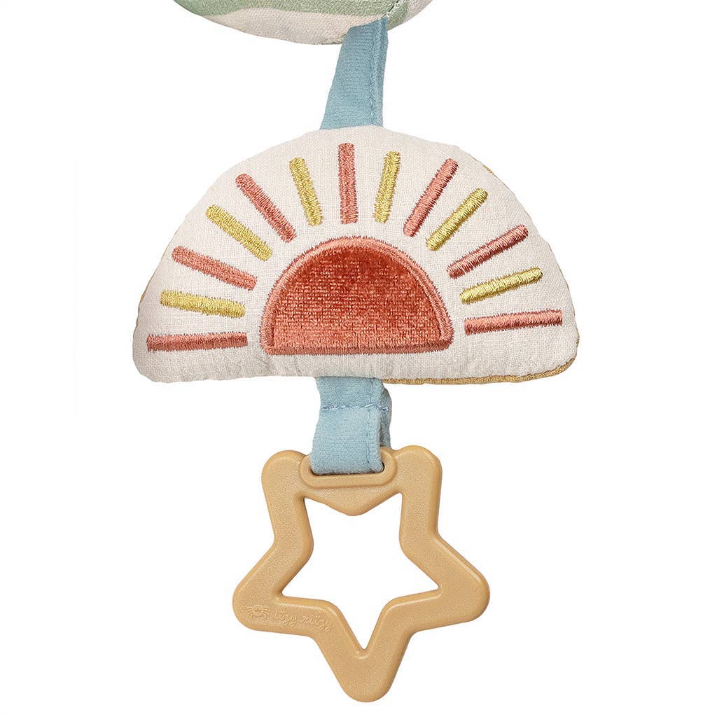 Itzy Bitzy Spiral Car Seat Activity Toy: Rainbow