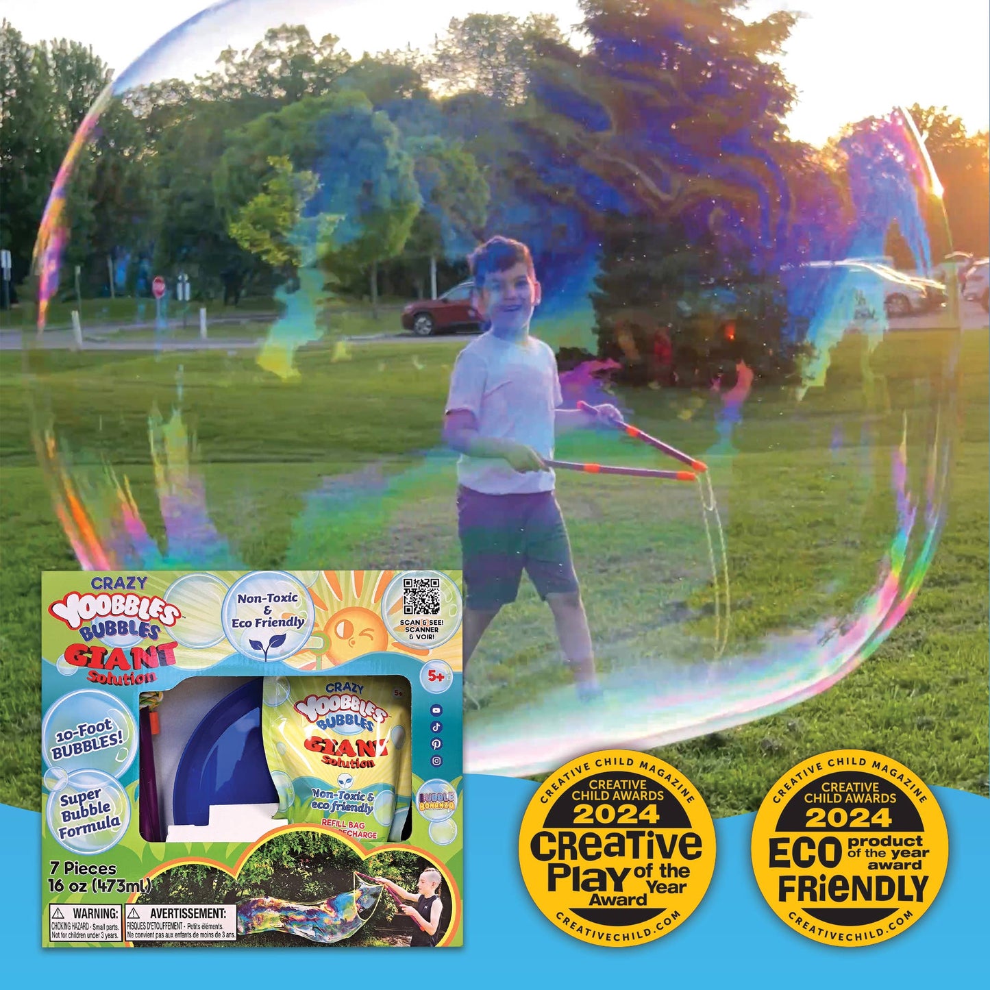Bubble Bonanza Crazy Yoobbles Bubbles Giant Bubble - Complete Kit