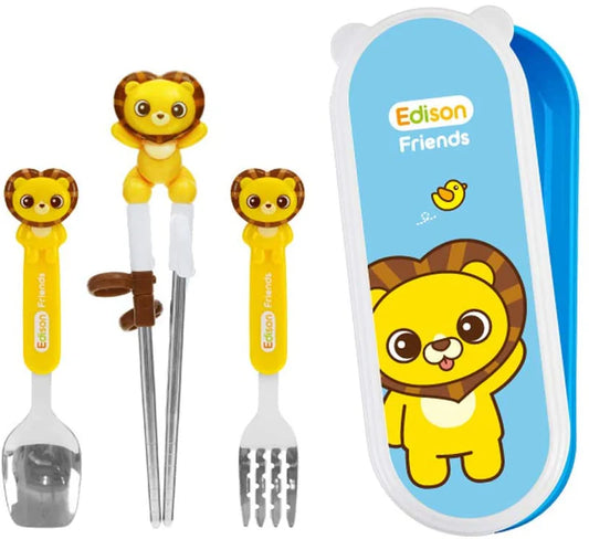 EDISON FRIENDS CHOPSTICKS EASY HARD CASE SET WITH FORK