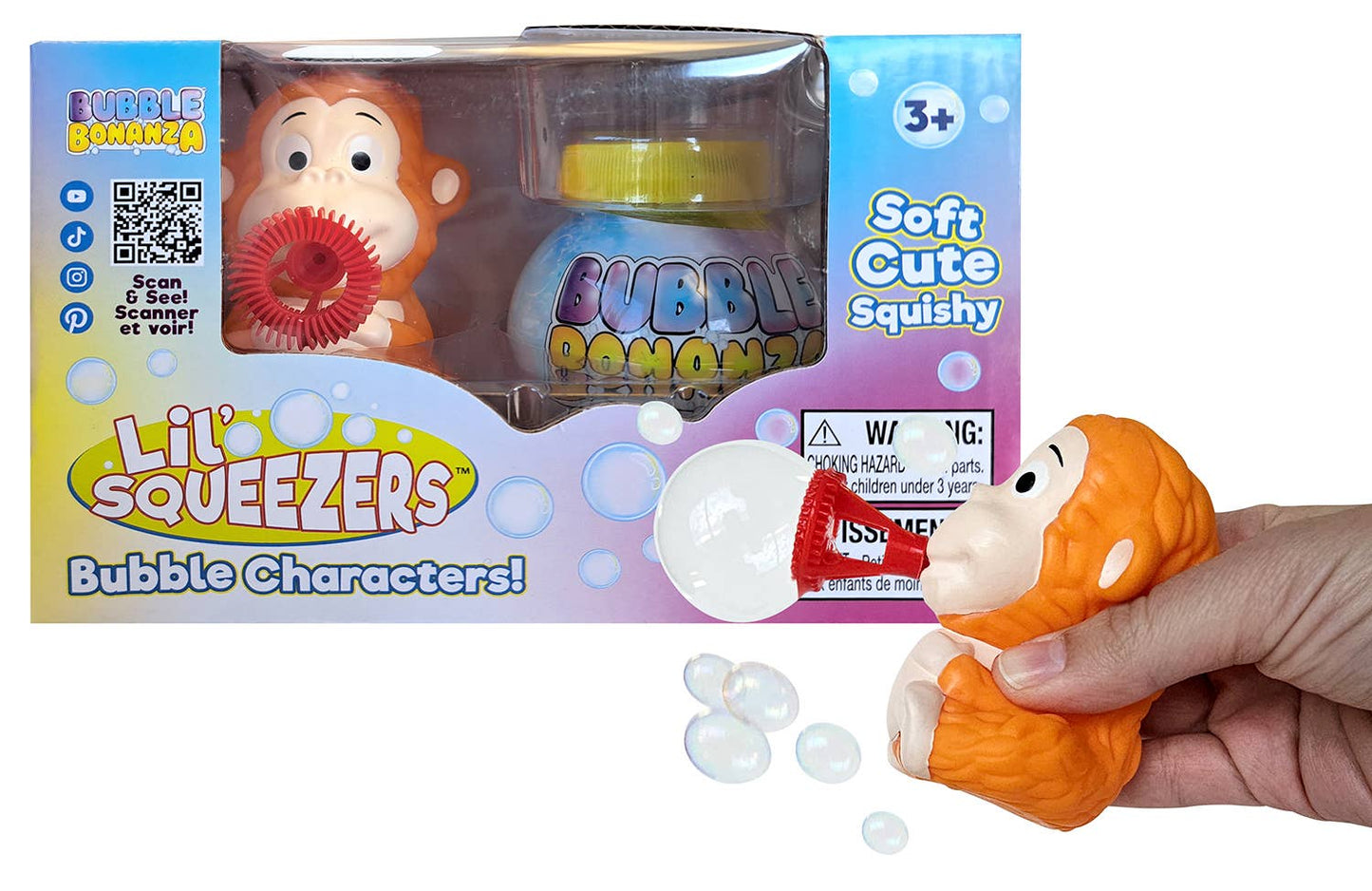 Bubble Bonanza Lil Squeezers Soft Squishy Bubble Blower Assortment