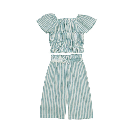 Mayoral Long trousers with top set - emerald