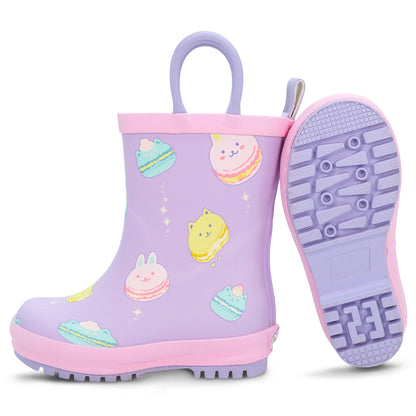 Jan & Jul Puddle-Dry Rain Boots in Macarons - sole view