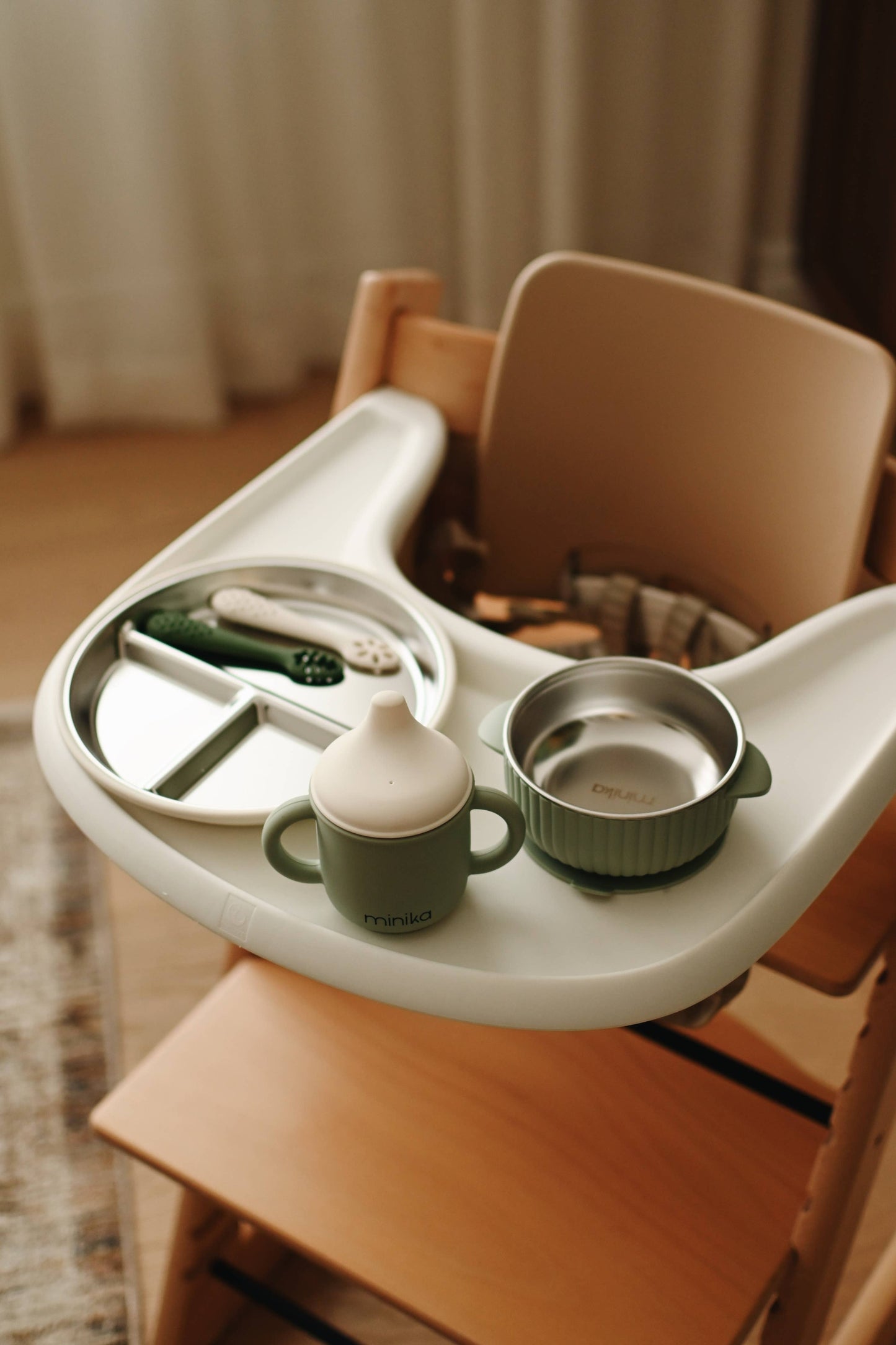 MINIKA Stainless & silicone suction plate