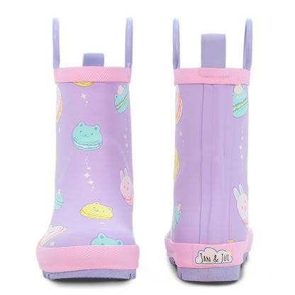Jan & Jul Puddle-Dry Rain Boots in Macarons - pair view