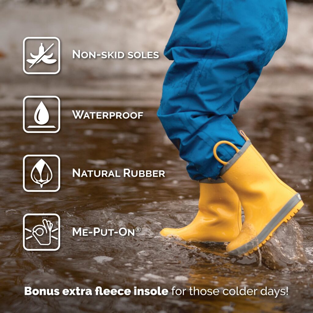Jan and Jul  | Puddle-Dry Rain Boots (Handle)