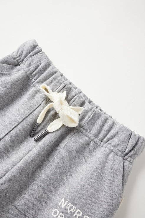 NORSU Organic Toddler French Terry Sweatpant-Mix Grey