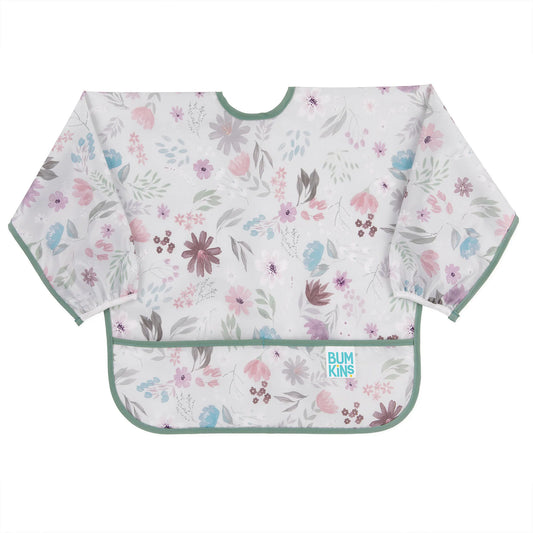 BUMKINS Sleeved Bib - Floral