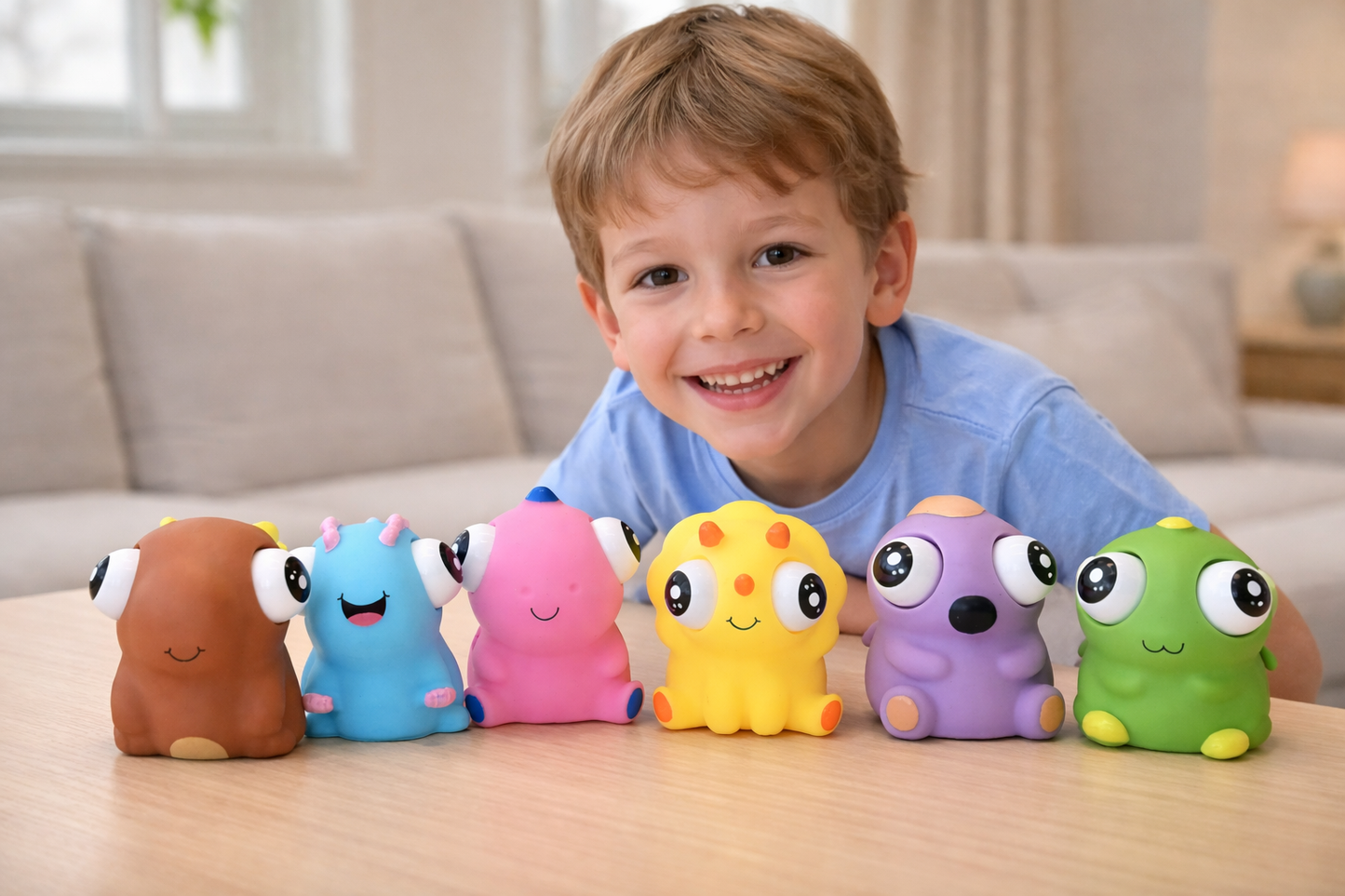 Squeeze Dinosaur Eye Popper Toys – Soft Squishy Fidget