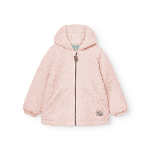 Mini A Ture Matliff Teddy Fleece Jacket in Shell Rose - product photo