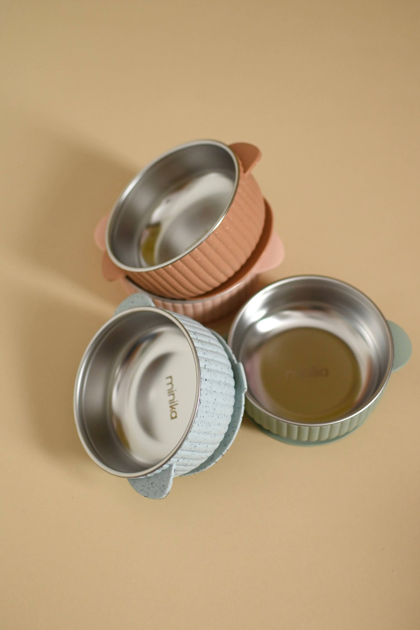 MINIKA Stainless & silicone bowl