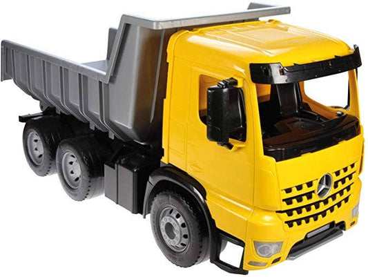 Mercedes Benz Dump Truck, Silver and Yellow Model By Lena Fr