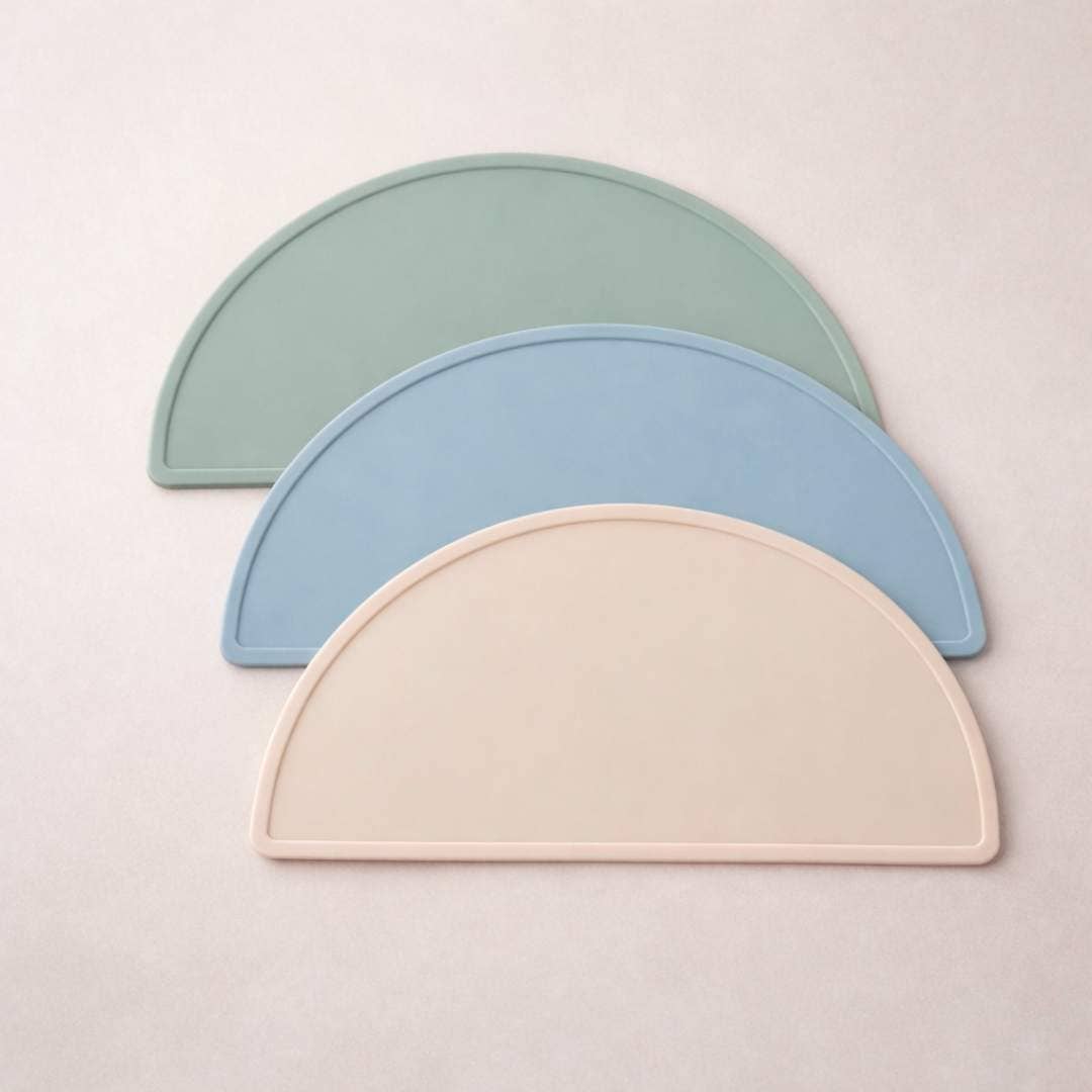 BABY BLISS Silicone Placemat: Almond