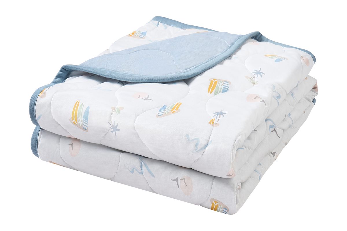 Nest Designs Small Cozy Blanket (Bamboo Jersey) - Pastel Waves