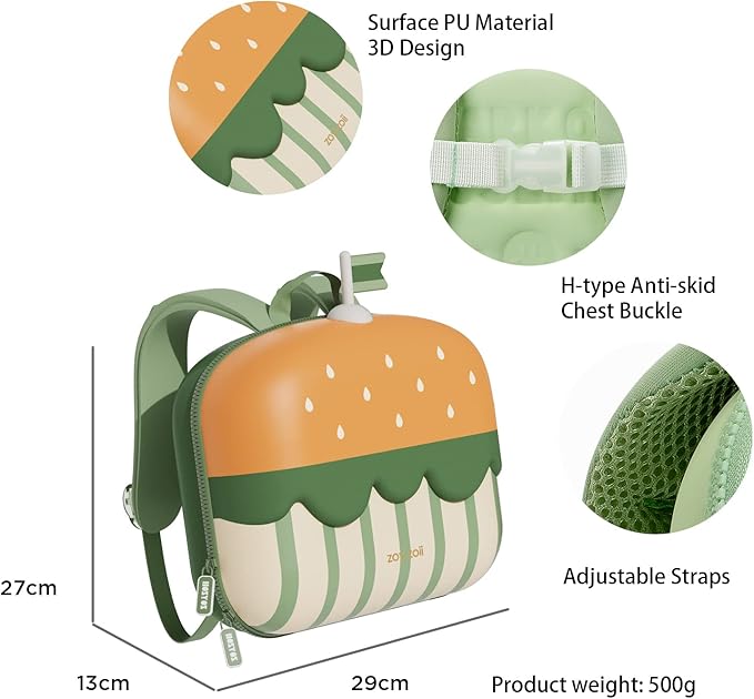 ZoyZoii Delicious Series Backpack - Cheeseburger