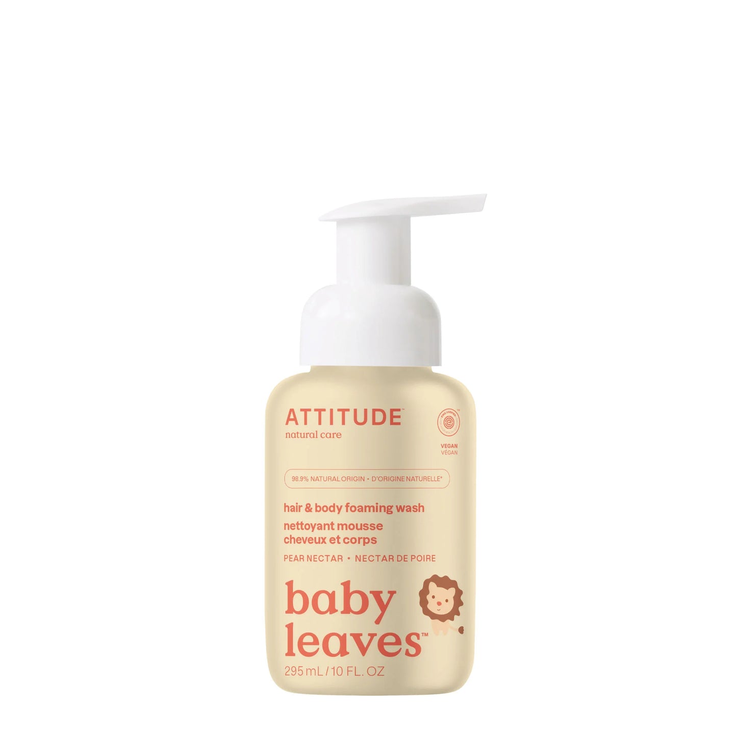 ATTITUDE 2-in-1 hair & body foaming wash : BABY LEAVES™