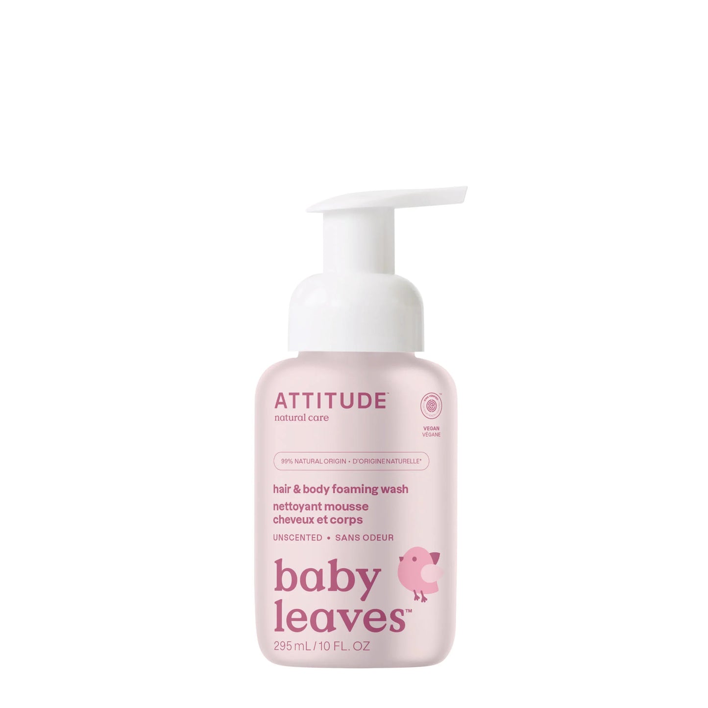 ATTITUDE 2-in-1 hair & body foaming wash : BABY LEAVES™
