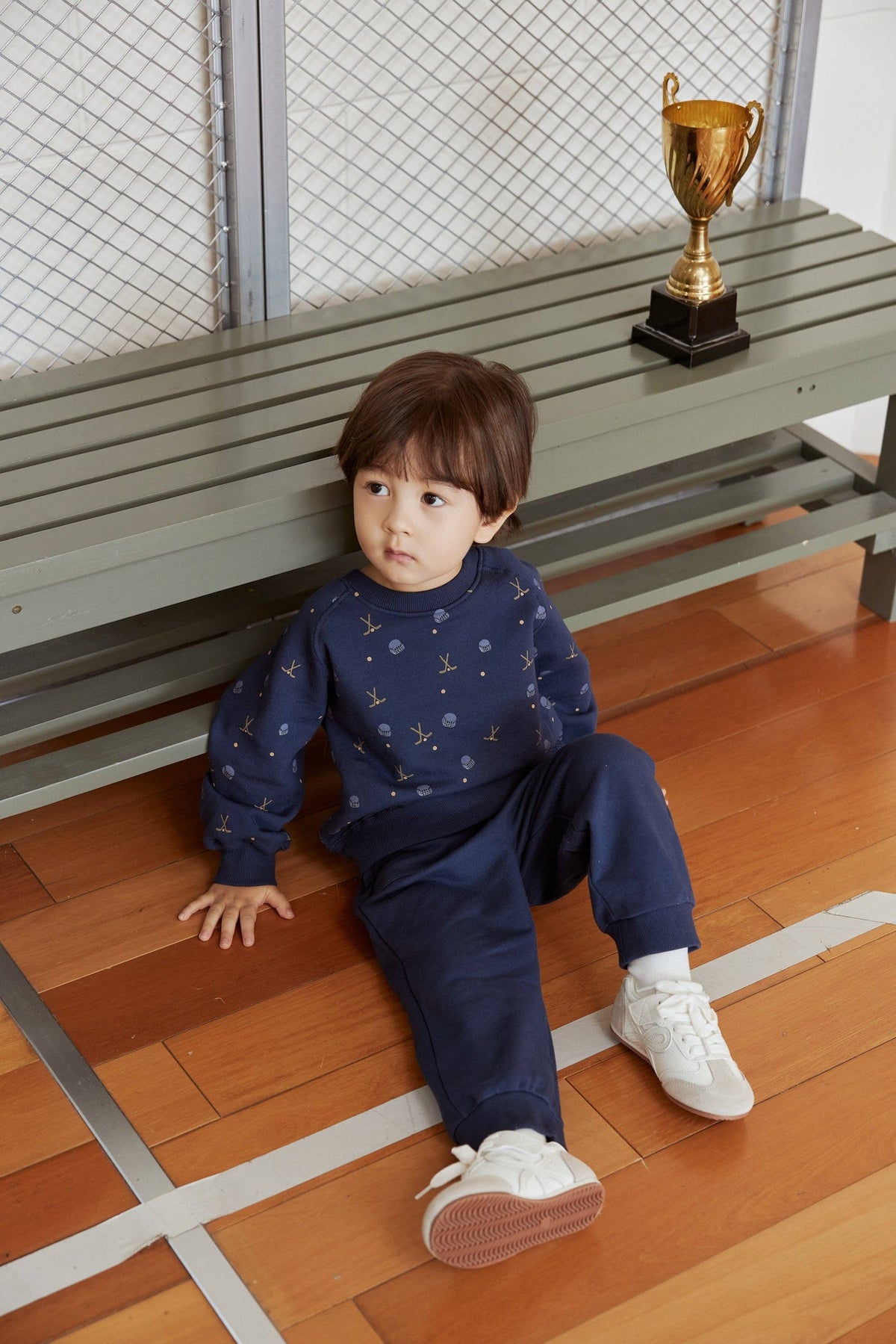 Toddler Organic Fleece Sweatshirt-Hockey: 2-3T