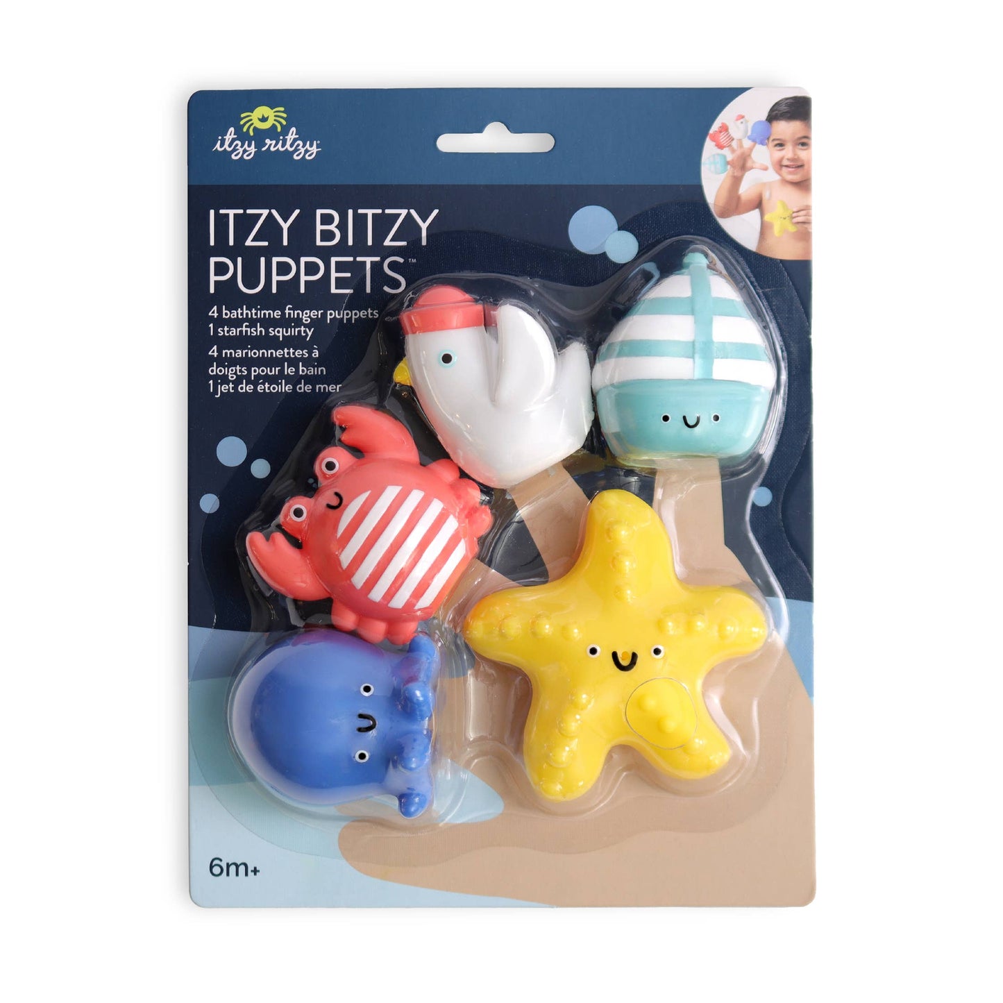 Itzy Bitzy Puppets™ - Bath + Storytelling Toys: Nautical