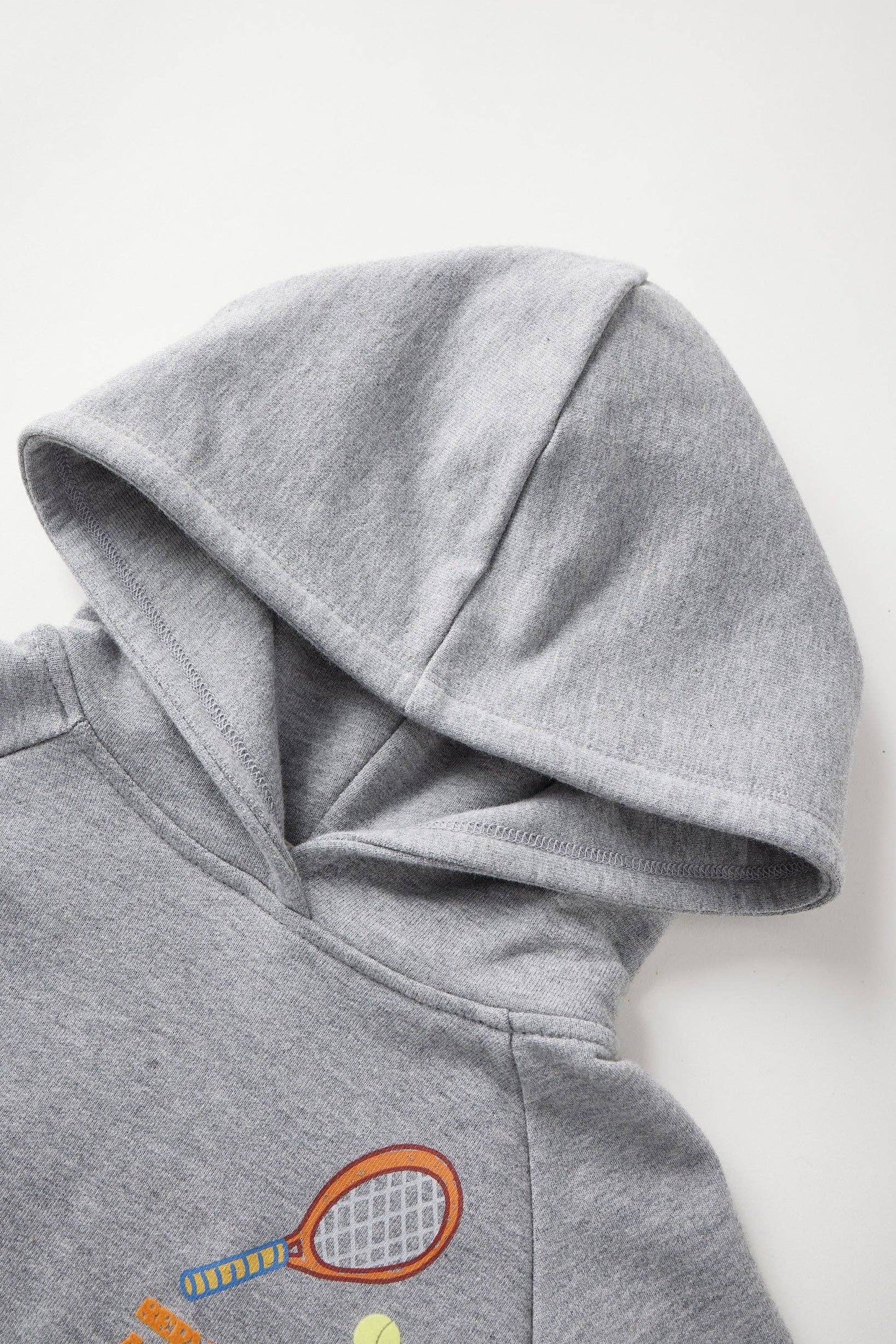 NORSU Organic French Terry Hooded Sweatshirt-Mix Grey