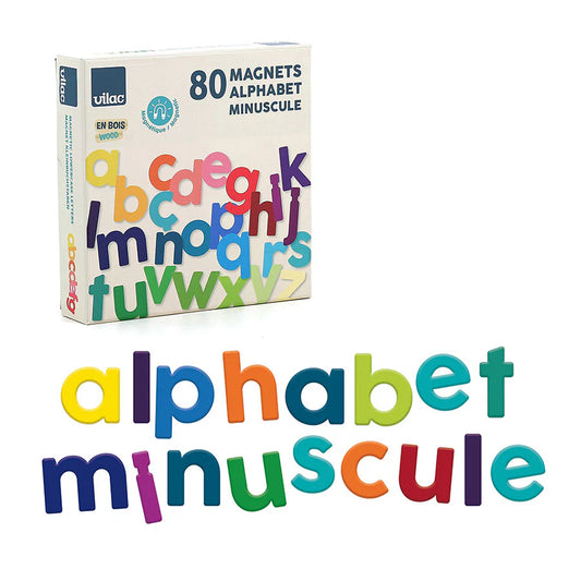 VILAC Alphabet Magnets Lowercase Letters 80 pcs