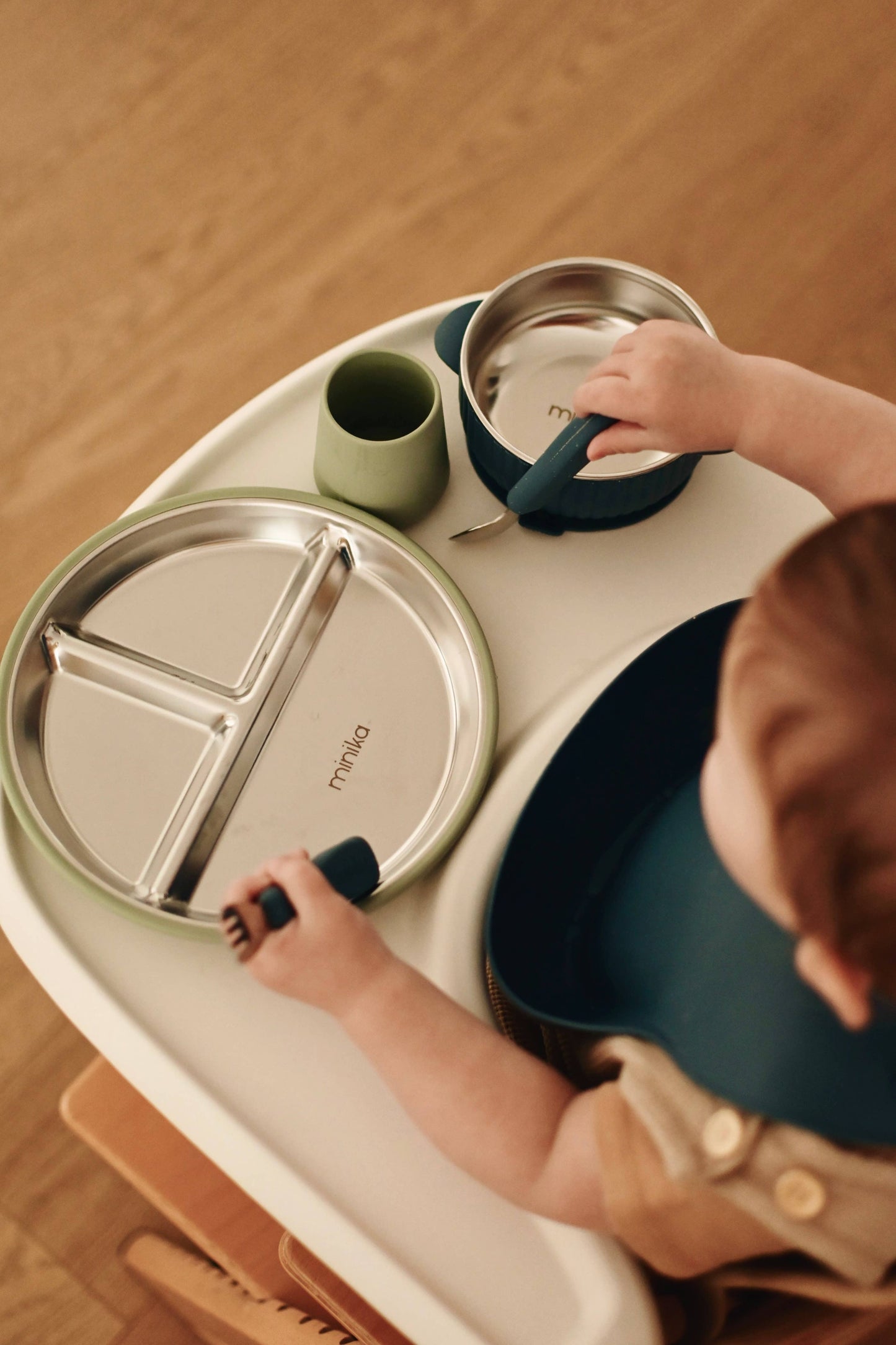 MINIKA Stainless & silicone suction plate
