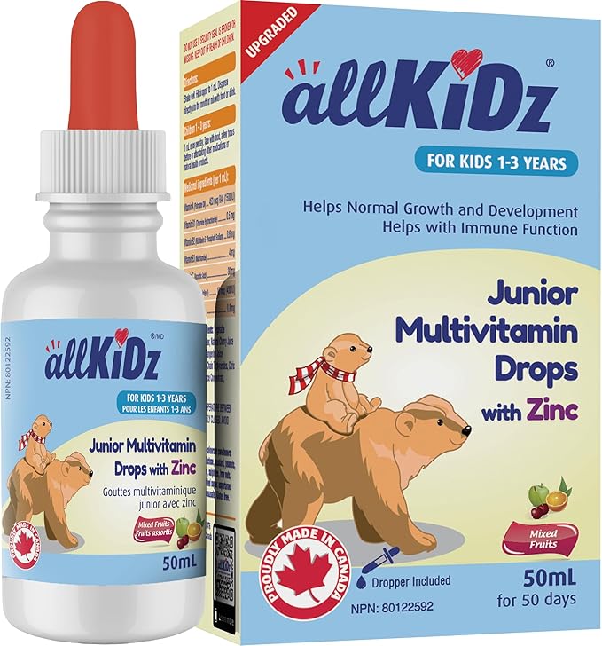 ALLKIDZ NATURALS INC.Junior Multivitamin Drops with Zinc