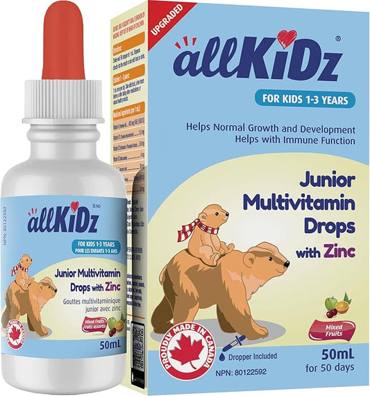 ALLKIDZ NATURALS INC.Junior Multivitamin Drops with Zinc