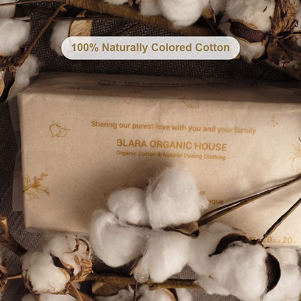 BLARA ORGANIC HOUSE Nature Color Cotton Dry Wipe (100 Sheets/pack)