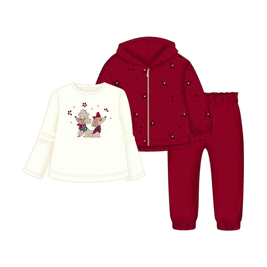 Mayoral 3 piece tracksuit - Cherry