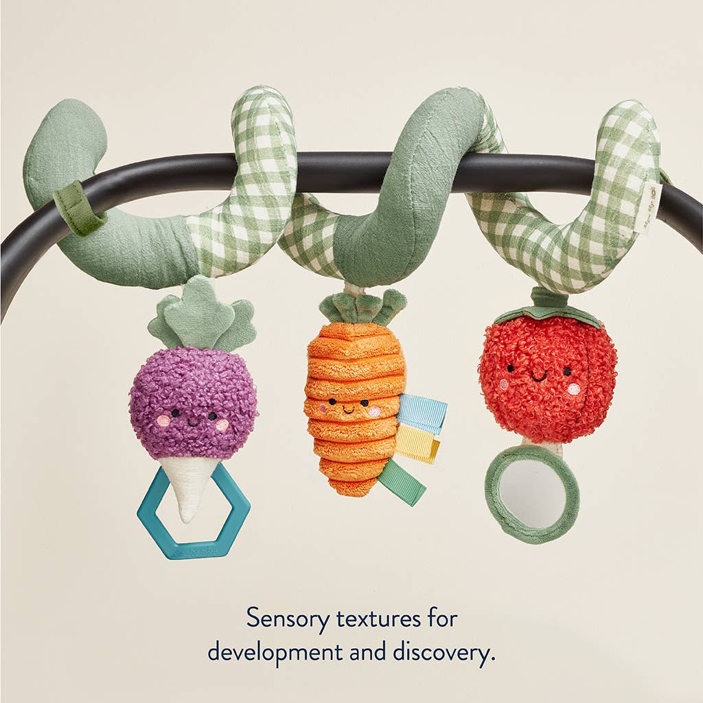 Itzy Bitzy Spiral Car Seat Activity Toy: Rainbow