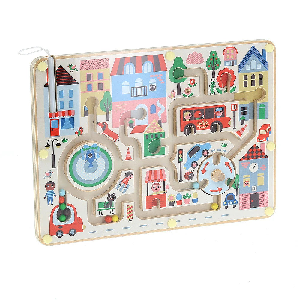 VILAC Ingela P. Arrhenius - Magnetic Labyrinth / Maze, My Little Town