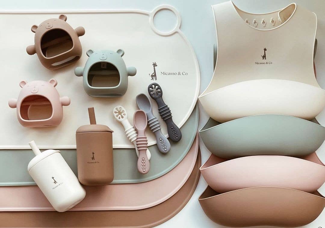 Non-slip and flexible silicone placemat: Toffee