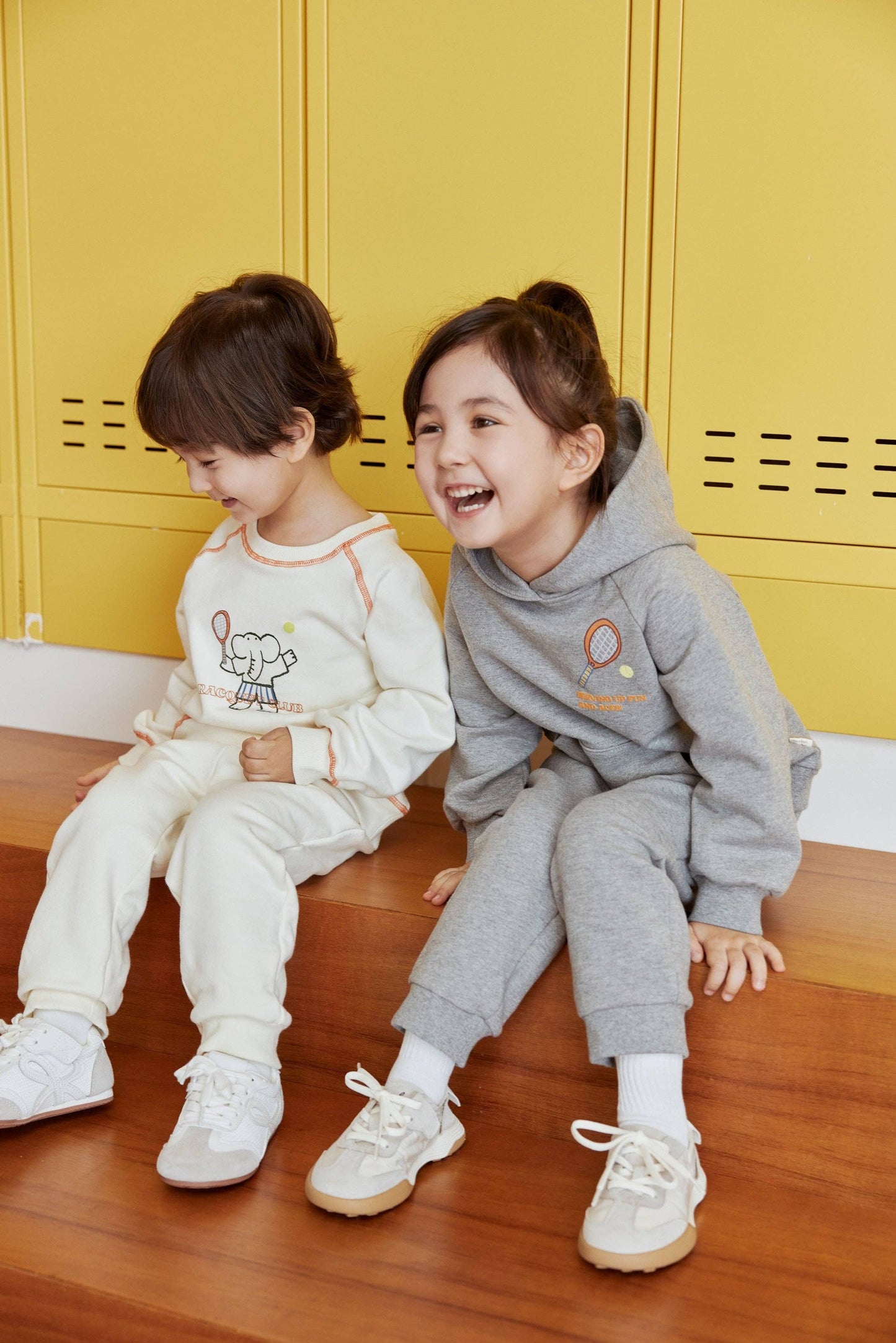 NORSU Organic French Terry Hooded Sweatshirt-Mix Grey