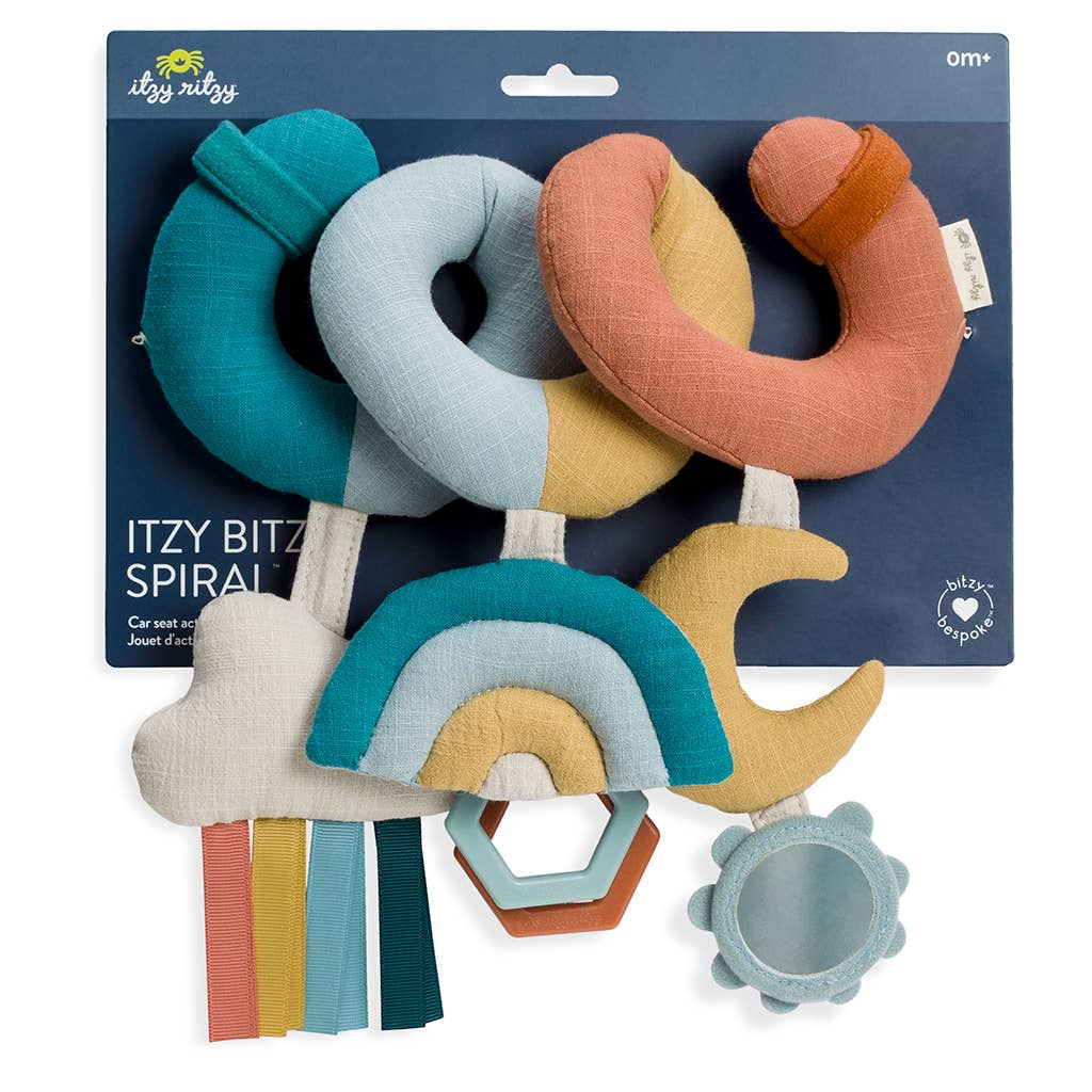 Itzy Bitzy Spiral Car Seat Activity Toy: Veggie