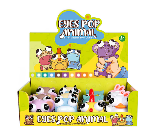 Squeeze Animal Eye Popper Toys – Soft Squishy Fidget