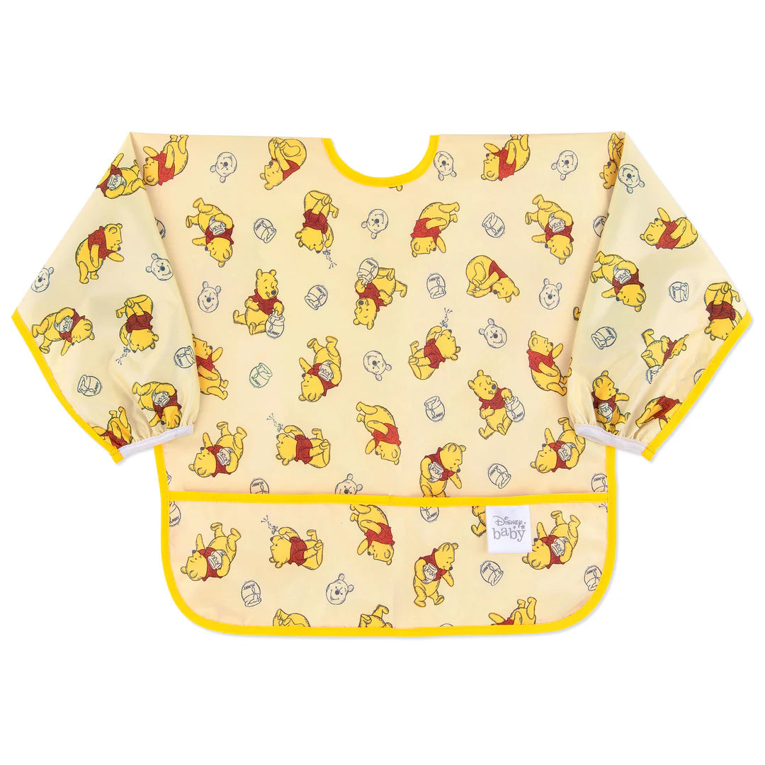 BUMKINS Sleeved Bib - Winnie Loves Hunny