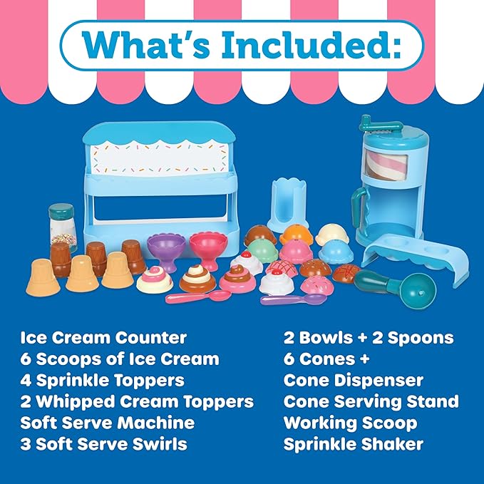 LEARNING RESOURCES SWIRLY SCOOPS ICE CREAM SHOPPE