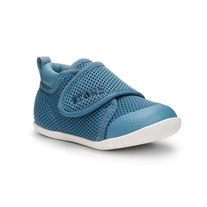 STONZ Cruiser Original Baby Shoes in Denim - three-quarter view